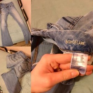 Boho flare American eagle jeans